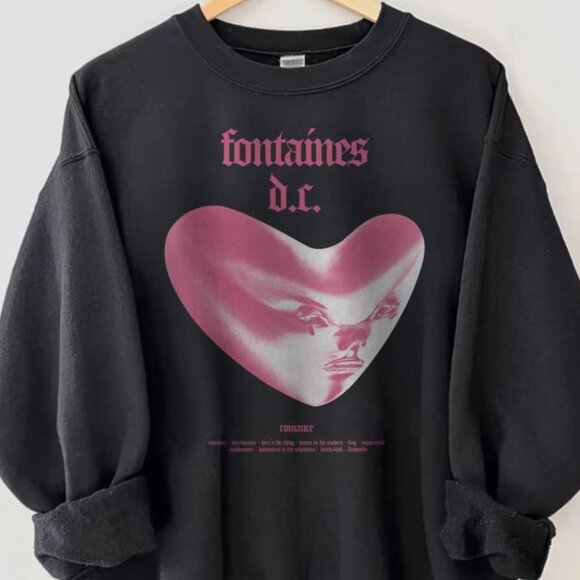 Fontaines D.C. Sweatshirt, Fontaines D.C. Concert Shirt, Band Trendy shirt black - Picture 2 of 4